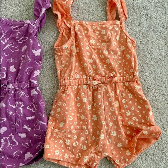Joe Fresh Purple and Orange Kids Romper Set - Picture 3 of 8